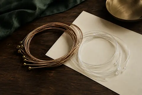 Jeu de cordes Savarez pour guitare classique, avec aigus transparents et basses Cantiga Premium
